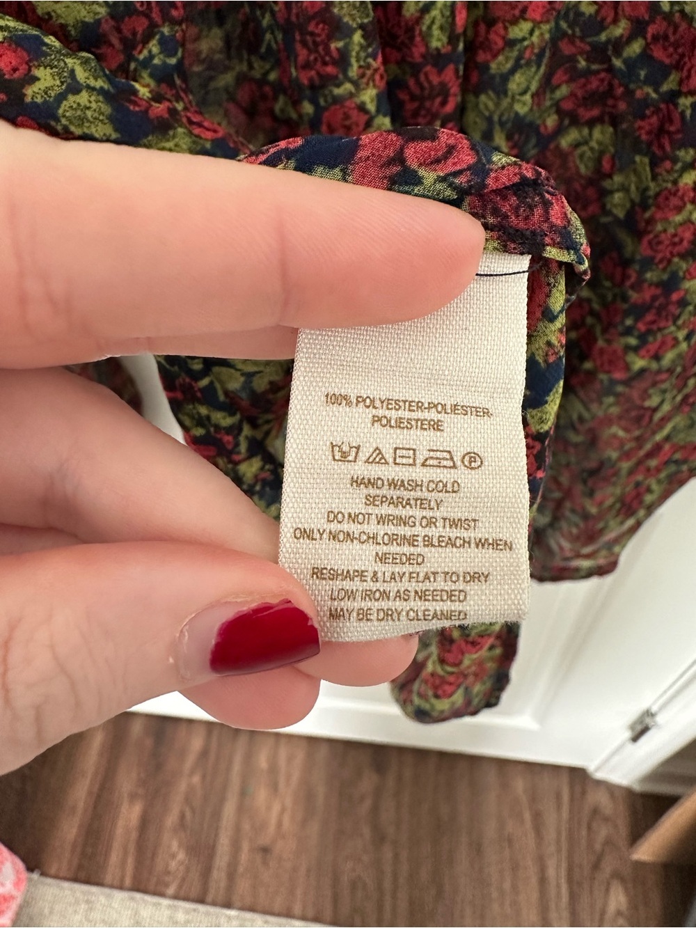 Free People Sheer Floral Print Button Down Shirt - Picture 5 of 5